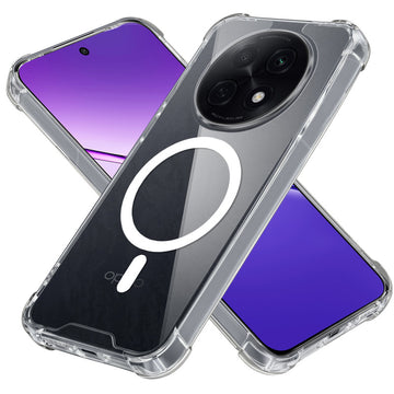 Shockproof Hybrid Magnetic Case for Oppo F29 Pro 5G with Hard Back & Soft Bumper
