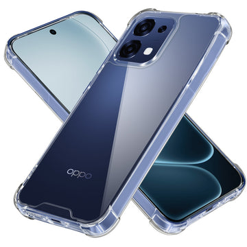 Shockproof Hybrid Transparent Phone Case For Oppo F31 5G with Hard Back and Soft Bumper for Maximum Protection