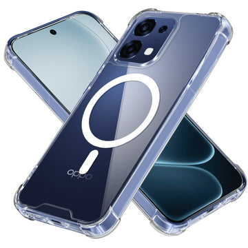 Shockproof Hybrid Magnetic Case for Oppo F31 5G with Hard Back & Soft Bumper