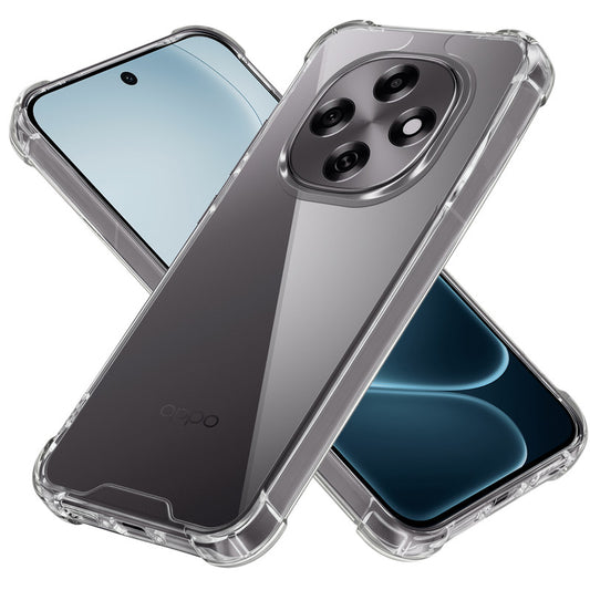 Shockproof Hybrid Transparent Phone Case For Oppo F31 Pro 5G with Hard Back and Soft Bumper for Maximum Protection