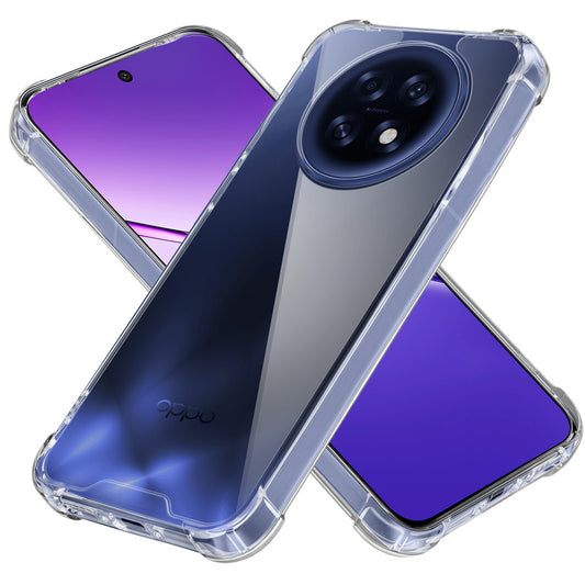 Shockproof Hybrid Transparent Phone Case For Oppo F31 Pro Plus 5G with Hard Back and Soft Bumper for Maximum Protection