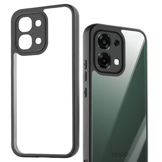 Clear Protective Back Cover with Flexible Sides and Hard Back for Oppo F33 5G