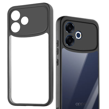Clear Protective Back Cover with Flexible Sides and Hard Back for Oppo F33 Pro 5G