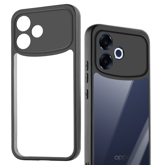 Clear Protective Back Cover with Flexible Sides and Hard Back for Oppo F33 Pro 5G