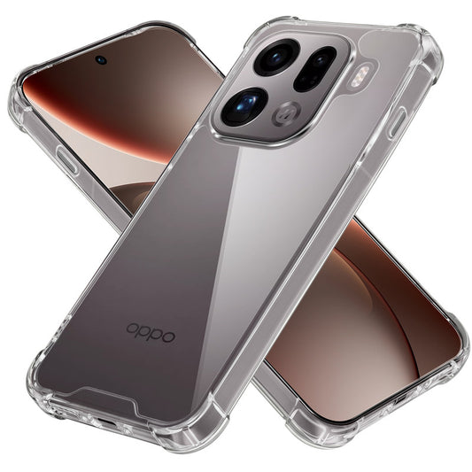 Shockproof Hybrid Transparent Phone Case For Oppo Find X9 Pro 5G with Hard Back and Soft Bumper for Maximum Protection