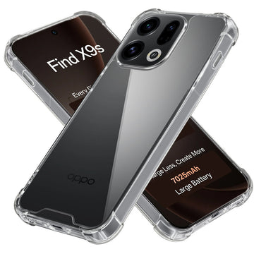 Shockproof Hybrid Transparent Phone Case For Oppo Find X9s 5G with Hard Back and Soft Bumper for Maximum Protection