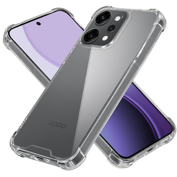Shockproof Hybrid Transparent Phone Case For Oppo Reno 14 Pro 5G with Hard Back and Soft Bumper for Maximum Protection