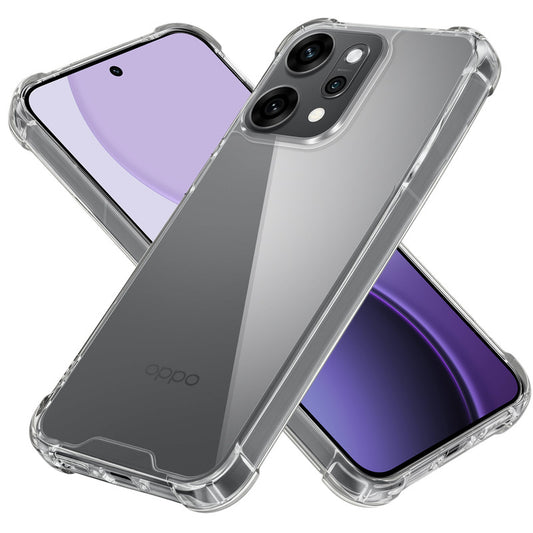 Shockproof Hybrid Transparent Phone Case For Oppo Reno 14 Pro 5G with Hard Back and Soft Bumper for Maximum Protection