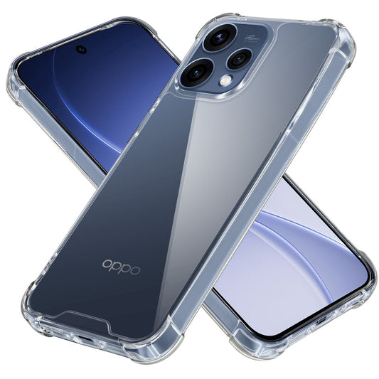 Shockproof Hybrid Transparent Phone Case For Oppo Reno 15 5G with Hard Back and Soft Bumper for Maximum Protection
