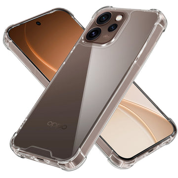 Shockproof Hybrid Transparent Phone Case For Oppo Reno 15 Pro Mini 5G with Hard Back and Soft Bumper for Maximum Protection