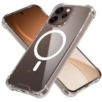 Shockproof Hybrid Magnetic Case for Oppo Reno 15 Pro Mini 5G with Hard Back & Soft Bumper