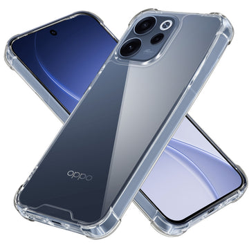 Shockproof Hybrid Transparent Phone Case For Oppo Reno 15C 5G with Hard Back and Soft Bumper for Maximum Protection