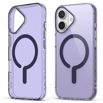 Transparent Magnetic Bumper Case for Apple iPhone 16 Cushion Protection & Metal Finish Buttons
