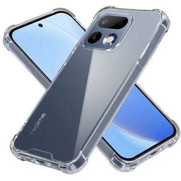 Shockproof Hybrid Transparent Phone Case For Realme 16 Pro 5G with Hard Back and Soft Bumper for Maximum Protection