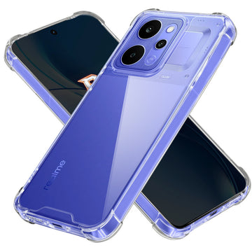 Shockproof Hybrid Transparent Phone Case For Realme P4 Power 5G with Hard Back and Soft Bumper for Maximum Protection