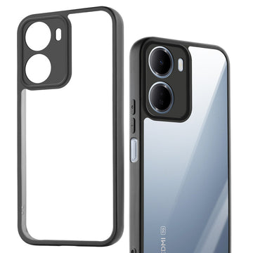 Clear Protective Back Cover with Flexible Sides and Hard Back for Redmi 15A 5G