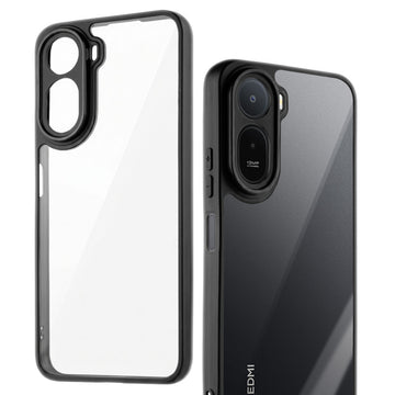 Clear Protective Back Cover with Flexible Sides and Hard Back for Redmi A7 Pro 4G