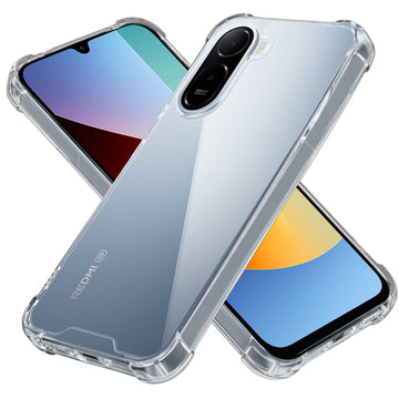 Shockproof Hybrid Transparent Phone Case For Redmi A7 Pro 5G with Hard Back and Soft Bumper for Maximum Protection