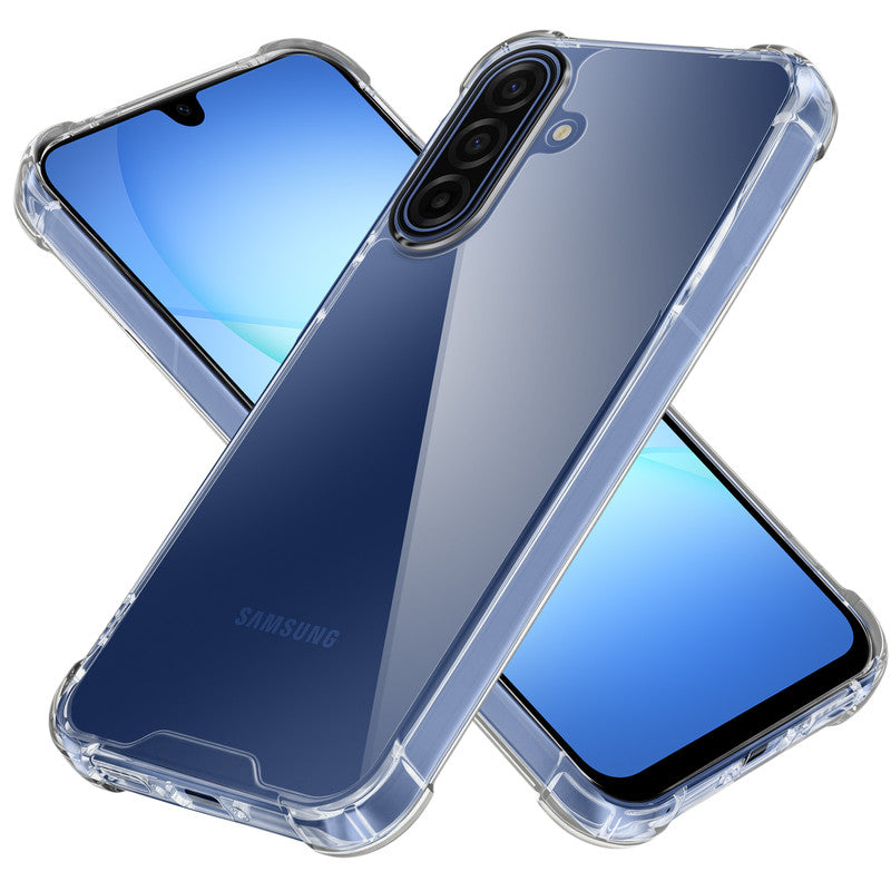 Shockproof Hybrid Transparent Phone Case For Samsung A17 5G with Hard Back and Soft Bumper for Maximum Protection