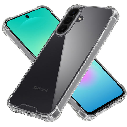 Shockproof Hybrid Transparent Phone Case For Samsung A27 5G with Hard Back and Soft Bumper for Maximum Protection