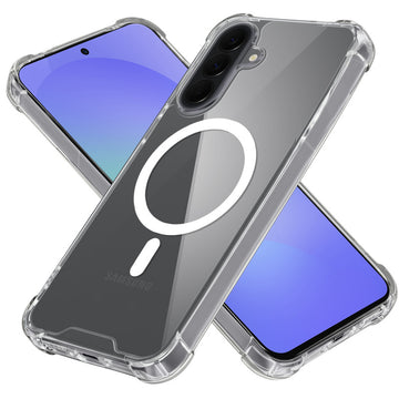 Shockproof Hybrid Magnetic Case for Samsung A36 5G with Hard Back & Soft Bumper
