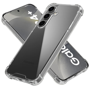 Shockproof Hybrid Transparent Phone Case For Samsung S24 Plus 5G with Hard Back and Soft Bumper for Maximum Protection