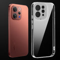 Transparent anti-yellow hard back case fitted on Vivo T5x 5G showing full back coverage and camera protection