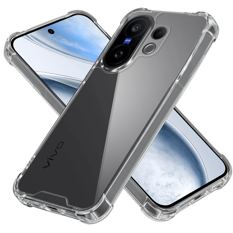 Shockproof Hybrid Transparent Phone Case For Vivo X200 FE 5G with Hard Back and Soft Bumper for Maximum Protection