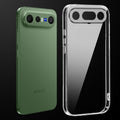 Transparent anti-yellow hard back case fitted on Vivo X300 FE 5G showing full back coverage and camera protection