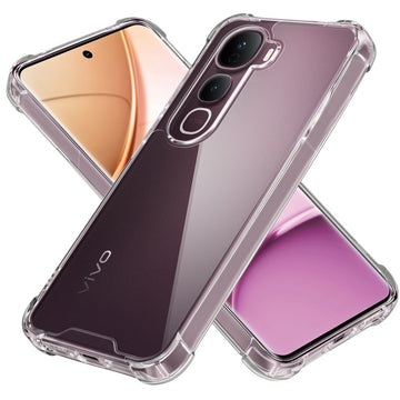 Shockproof Hybrid Transparent Phone Case For Vivo Y400 Pro 5G with Hard Back and Soft Bumper for Maximum Protection