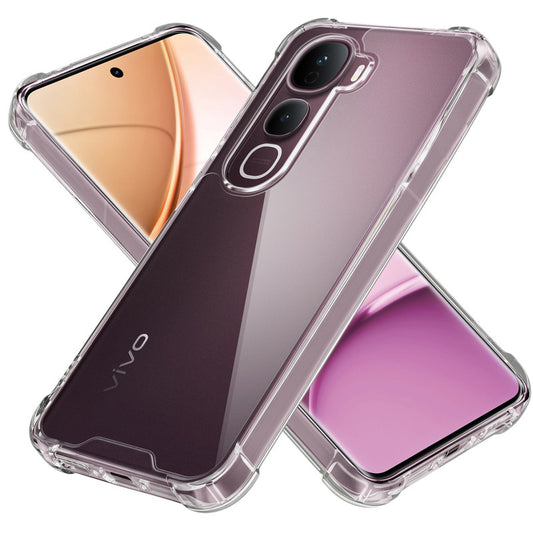 Shockproof Hybrid Transparent Phone Case For Vivo Y400 Pro 5G with Hard Back and Soft Bumper for Maximum Protection
