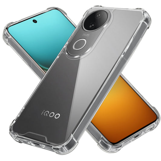 Shockproof Hybrid Transparent Phone Case For iQOO Z10R 5G with Hard Back and Soft Bumper for Maximum Protection