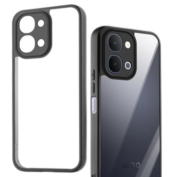 Clear Protective Back Cover with Flexible Sides and Hard Back for iQOO Z11x 5G