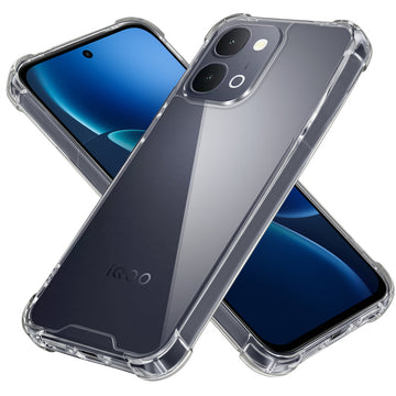 Shockproof Hybrid Transparent Phone Case For iQOO Z11x 5G with Hard Back and Soft Bumper for Maximum Protection