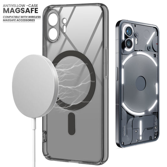 Crystal Clear Hard Back Anti-Yellowing with MagSafe Compatibility Phone Case For Nothing Phone 2