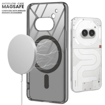 Crystal Clear Hard Back Anti-Yellowing with MagSafe Compatibility Phone Case For Nothing Phone 2A