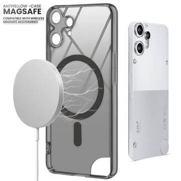 Crystal Clear Hard Back Anti-Yellowing with MagSafe Compatibility Phone Case For CMF Nothing Phone 2 Pro