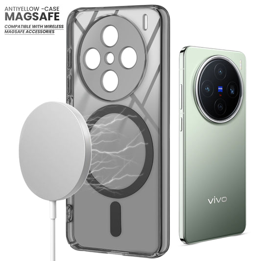 Crystal Clear Hard Back Anti-Yellowing with MagSafe Compatibility Phone Case For Vivo X200 5G
