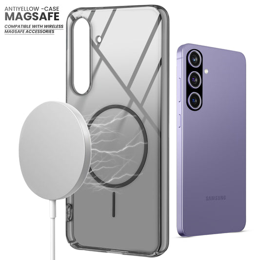 Crystal Clear Hard Back Anti-Yellowing with MagSafe Compatibility Phone Case For Samsung A56 5G