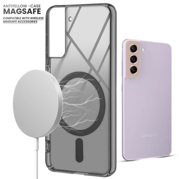 Crystal Clear Hard Back Anti-Yellowing with MagSafe Compatibility Phone Case For Samsung S22 5G