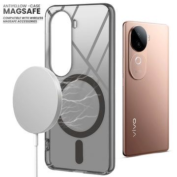 Crystal Clear Hard Back Anti-Yellowing with MagSafe Compatibility Phone Case For Vivo V40e 5G
