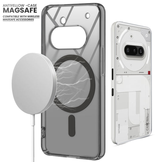 Crystal Clear Hard Back Anti-Yellowing with MagSafe Compatibility Phone Case For Nothing Phone 3A 5G