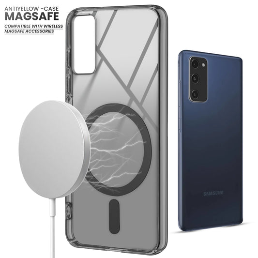 Crystal Clear Hard Back Anti-Yellowing with MagSafe Compatibility Phone Case For Samsung S20 FE 5G
