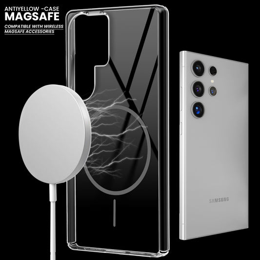 Crystal Clear Anti-Yellowing Magsafe Case For Samsung S23 Ultra 5G