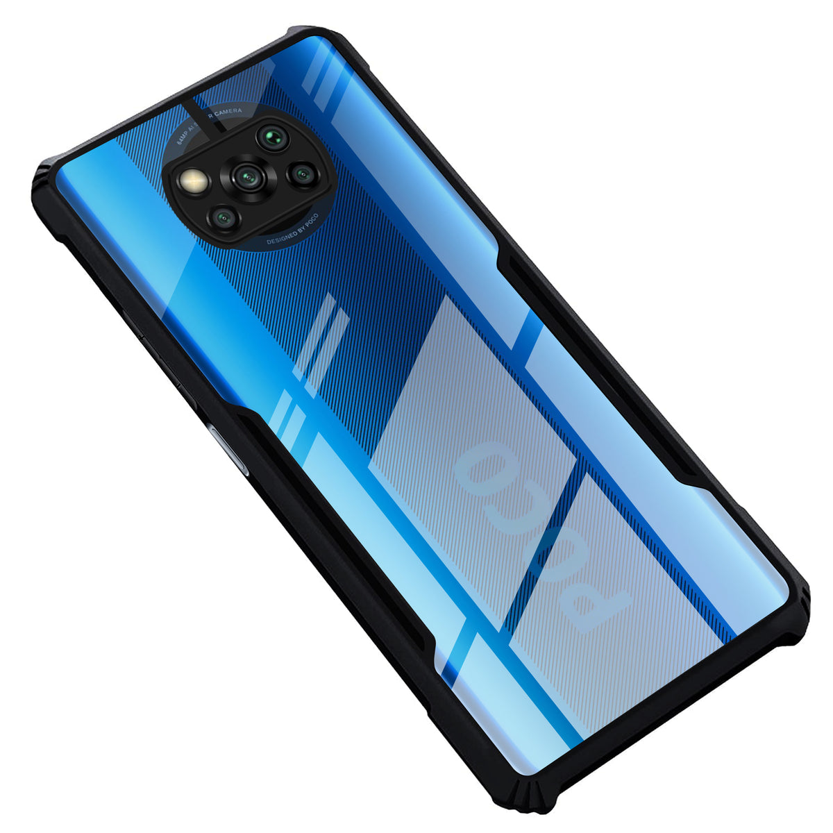 Premium Acrylic Transparent Back Cover for Poco X3 Pro