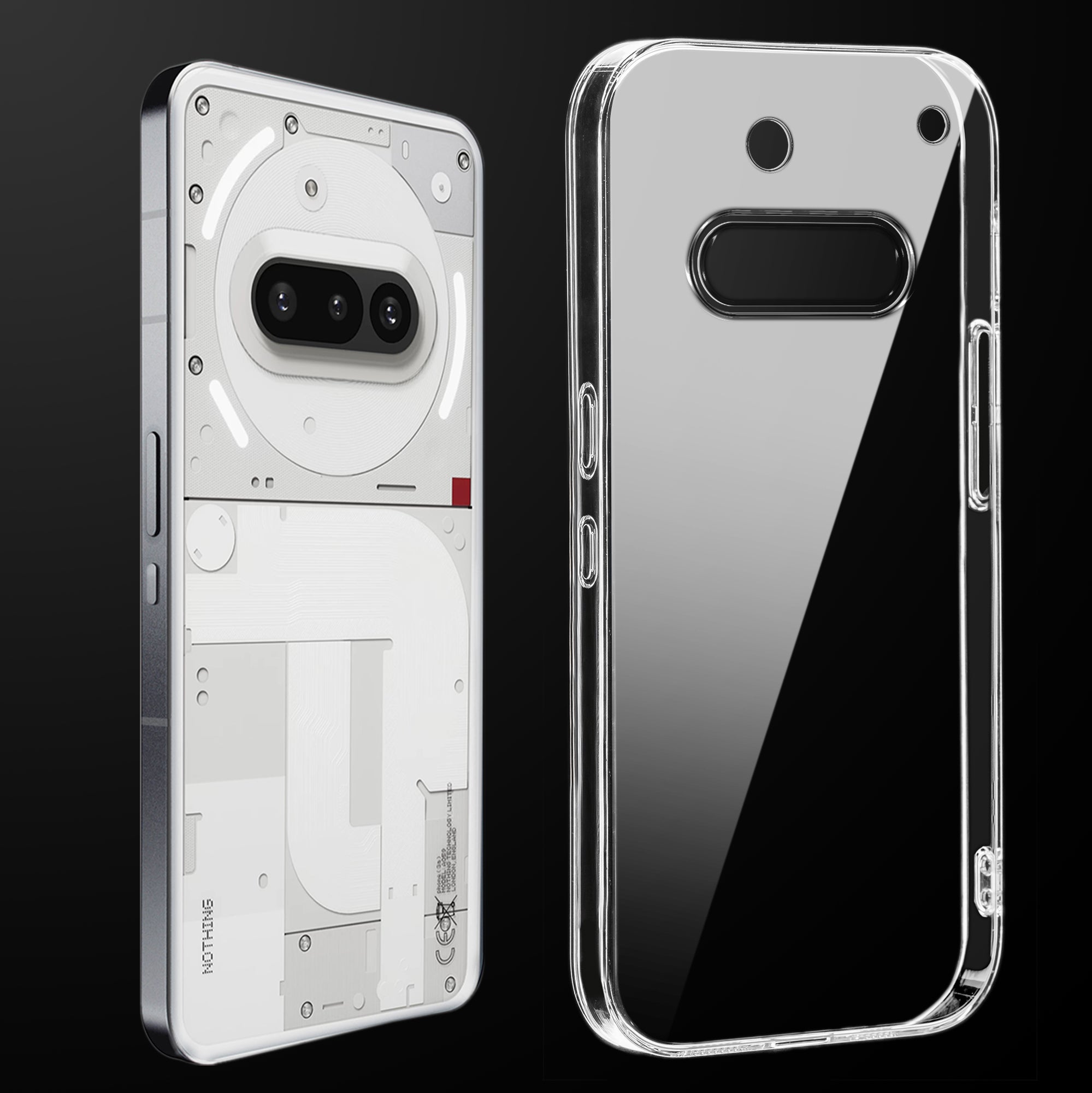 Crystal Clear Hard Back Anti-Yellowing Phone Case For Nothing Phone 3A 5G