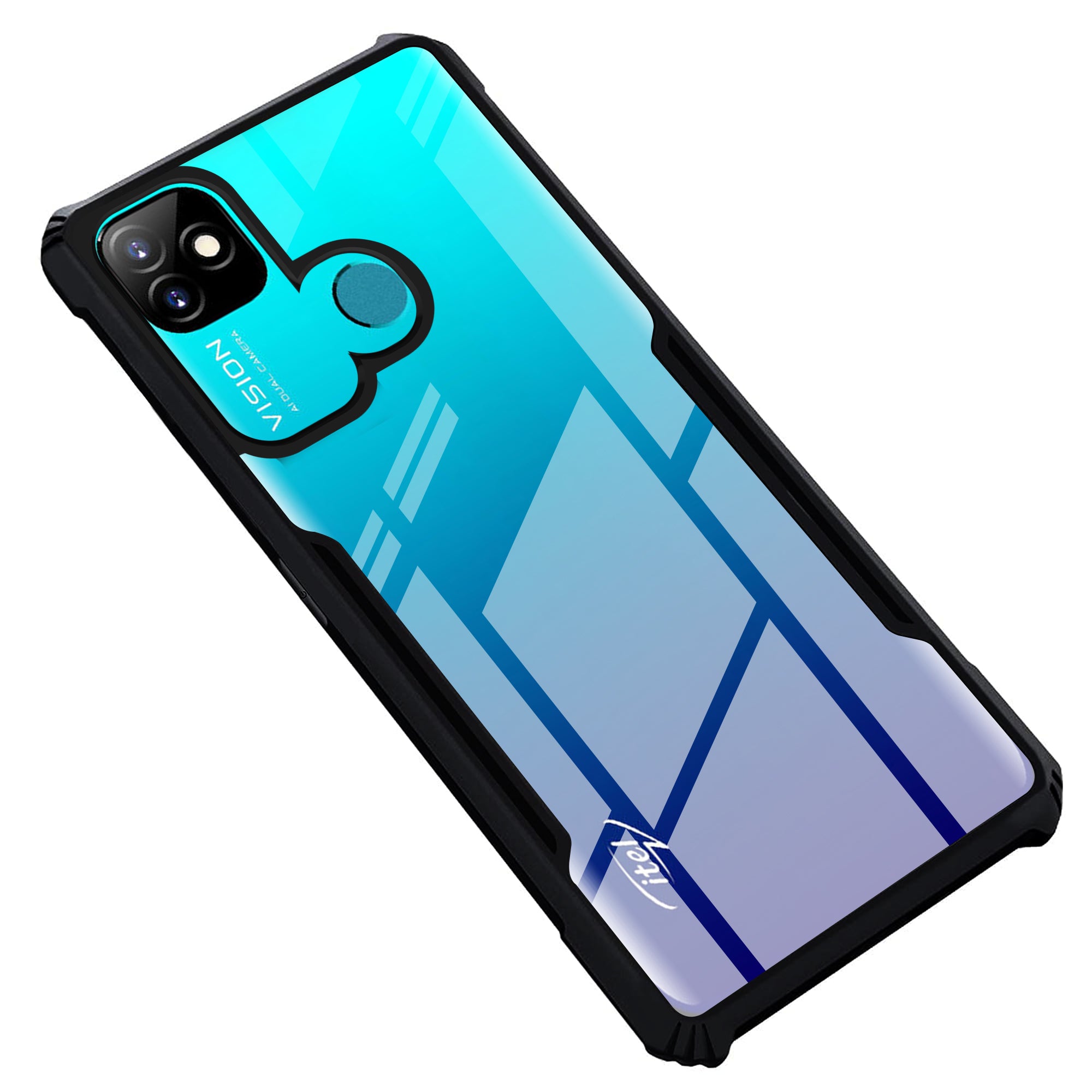 Premium Acrylic Transparent Back Cover for Itel Vision 1