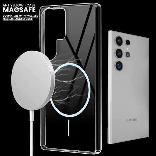 Crystal Clear Anti-Yellowing Magsafe Case For Samsung S24 Ultra 5G