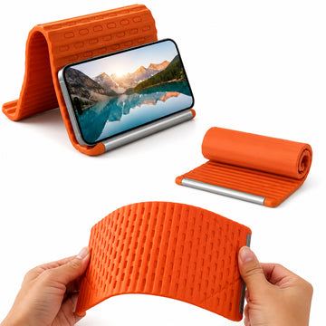 Premium Flexible Silicone Phone Stand & Tablet Stand with Anti-Slip Grip