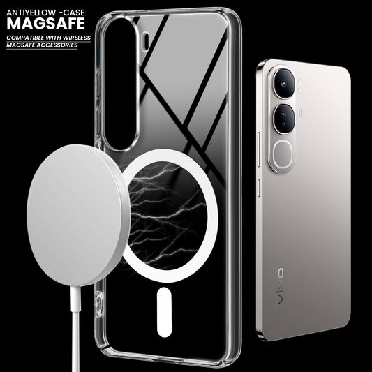 Colored Transparent Anti-Yellowing Magsafe Case For Vivo Y300 5G